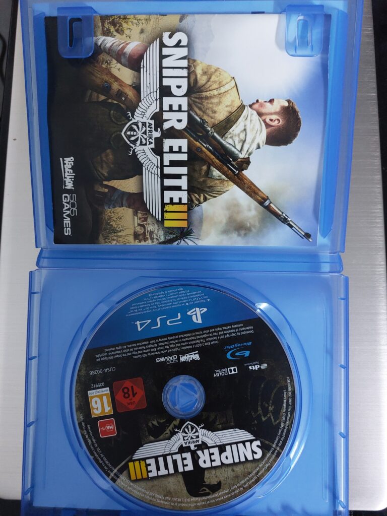 Jeu PS4 sniper elite 3