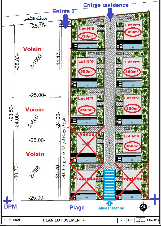 Projet lotissement pieds dans l'eau