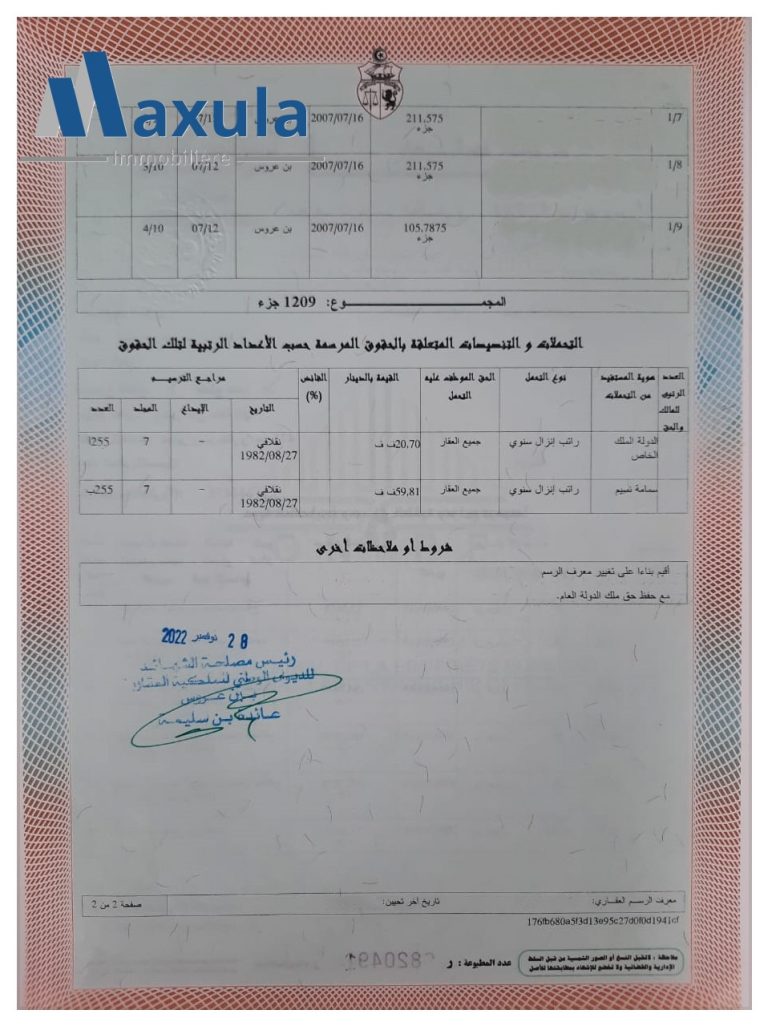 Terrain de 705 m en plein centre de rades