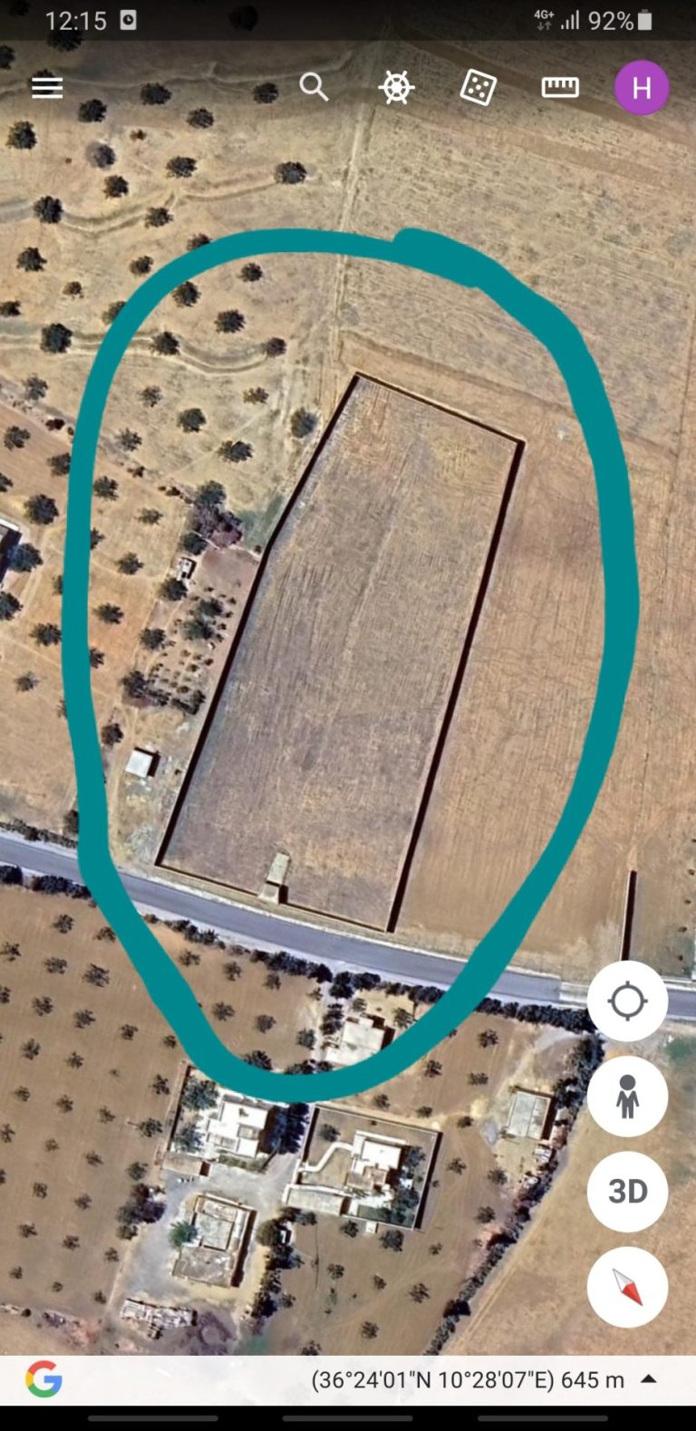 Tr&egrave;s agr&egrave;able terrain a hammamet