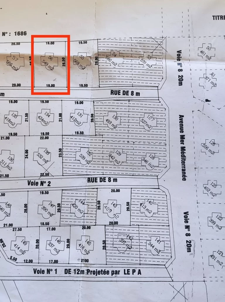 Lot viabilis&eacute; titre individuel raoued plage