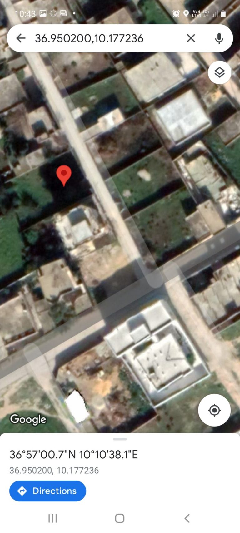 Terrain 500m cl&ocirc;tur&eacute; avec titre bleu &agrave; raoued