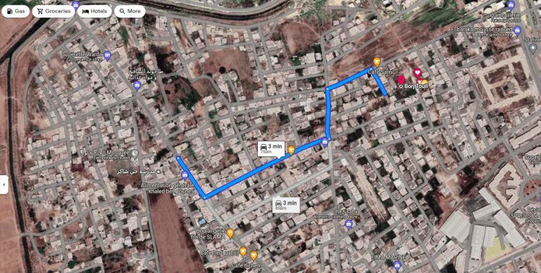 Terrain 754m2 borj twil 320dt le metre