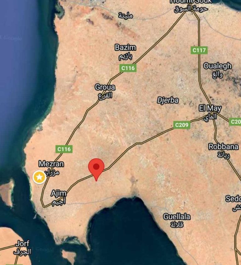 Terrain &agrave; djerba 10500 m2