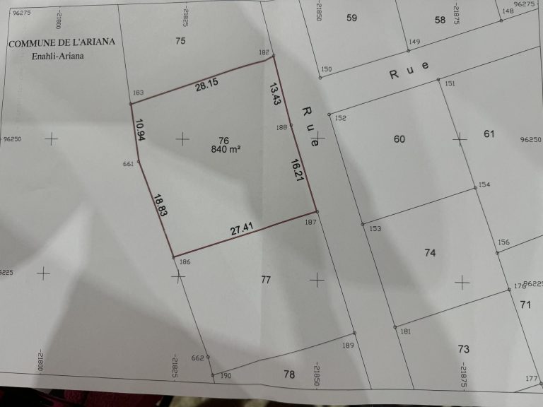 Magnifique terrain ennasr 2