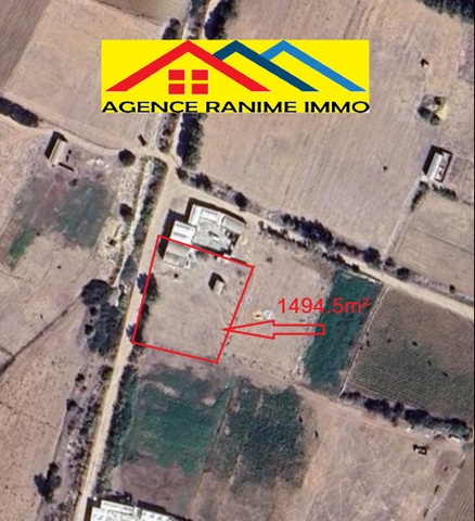 Terrain agricole de 1494m2 a el haouaria cap bon