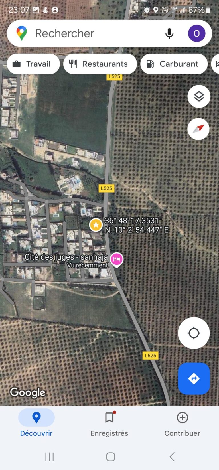 Terrain sanhaja cit&eacute; des juges