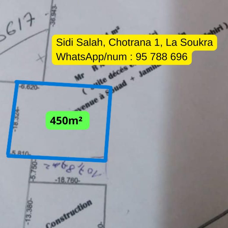450m chotrana 1 la soukra