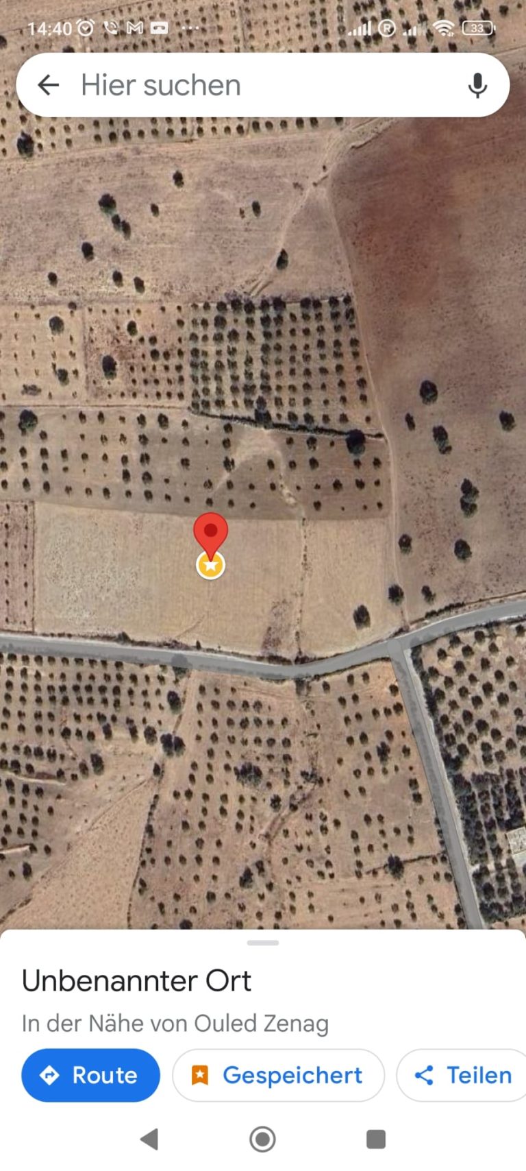 Terrain agricole fetile sur route goudronn&eacute;e