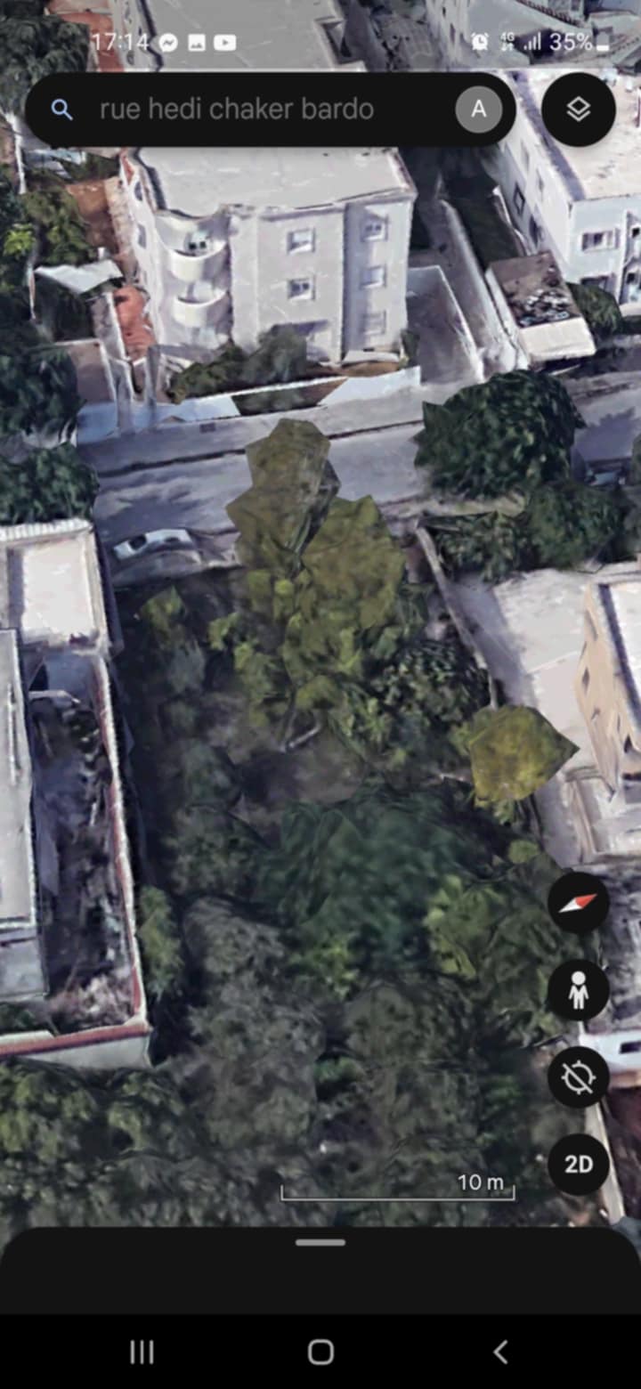 Un terrain 547m au bardo avenue hedi cheker