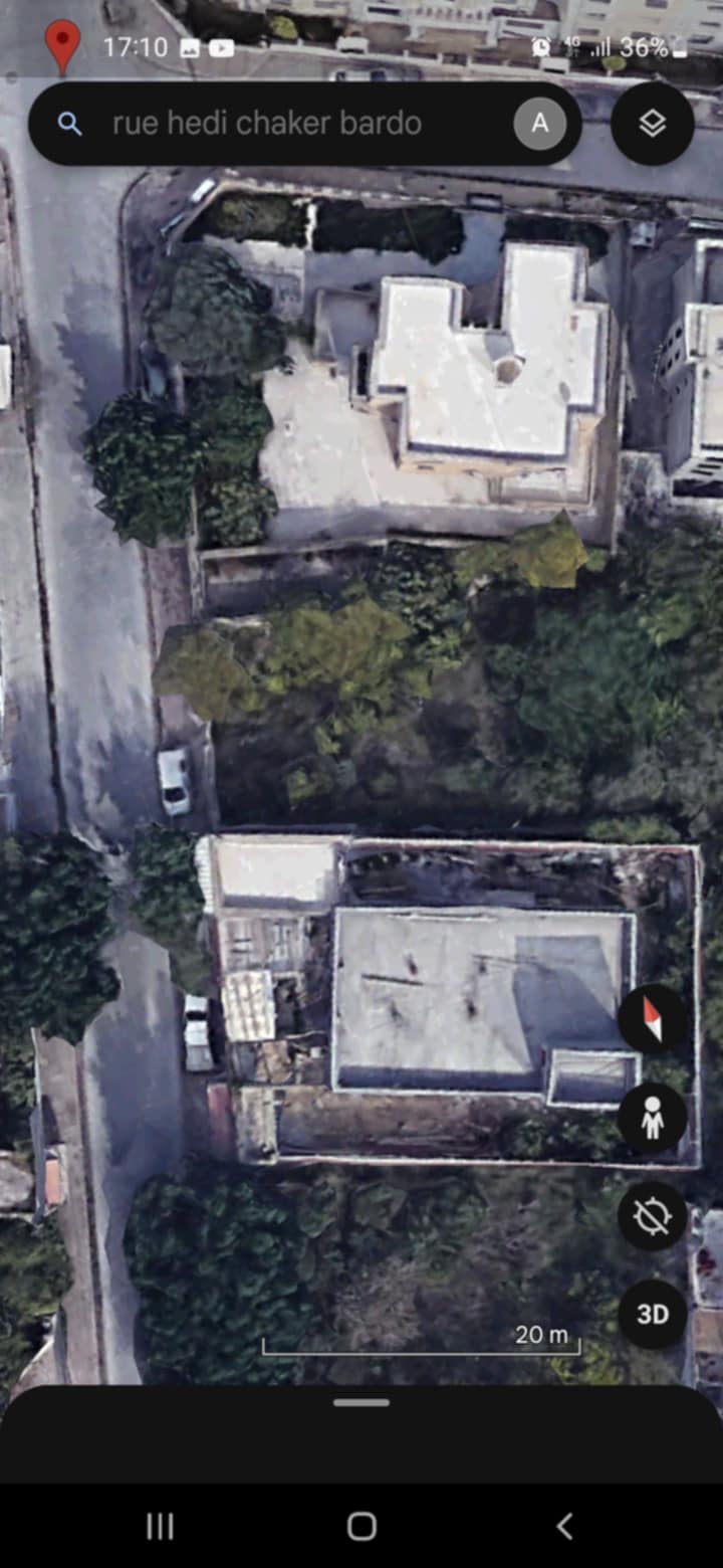 Un terrain 547m au bardo avenue hedi cheker