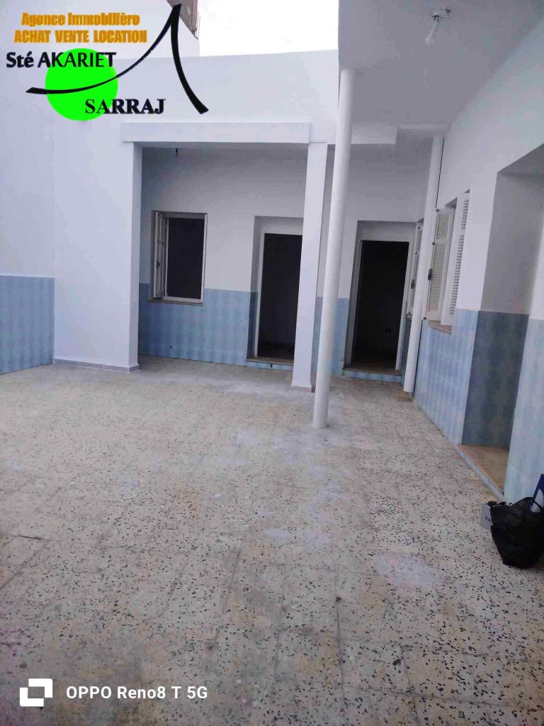 Maison arabe 120m à hammem sousse