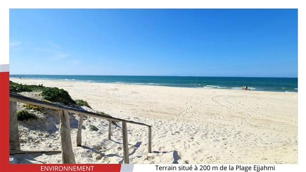 Terrain de 377m2 &agrave; 520 dt le m2