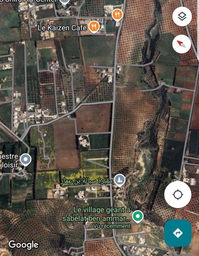 Terrain &agrave; sabelet ben ammar route jabbes