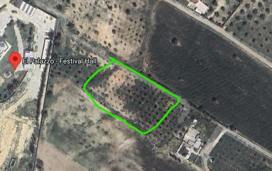 Terrain &agrave;oued lill devant el palazzo