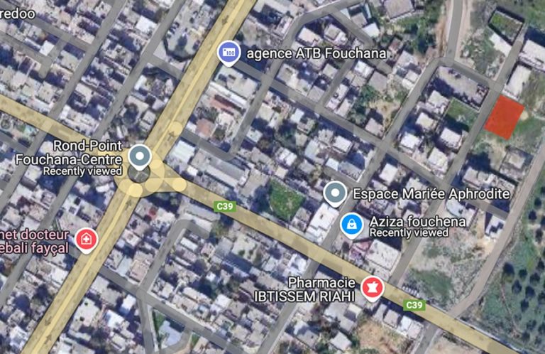 Terrain fouchana 200m magazin aziza