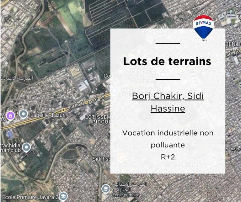 Terrains &agrave; vocation industrielle non polluante