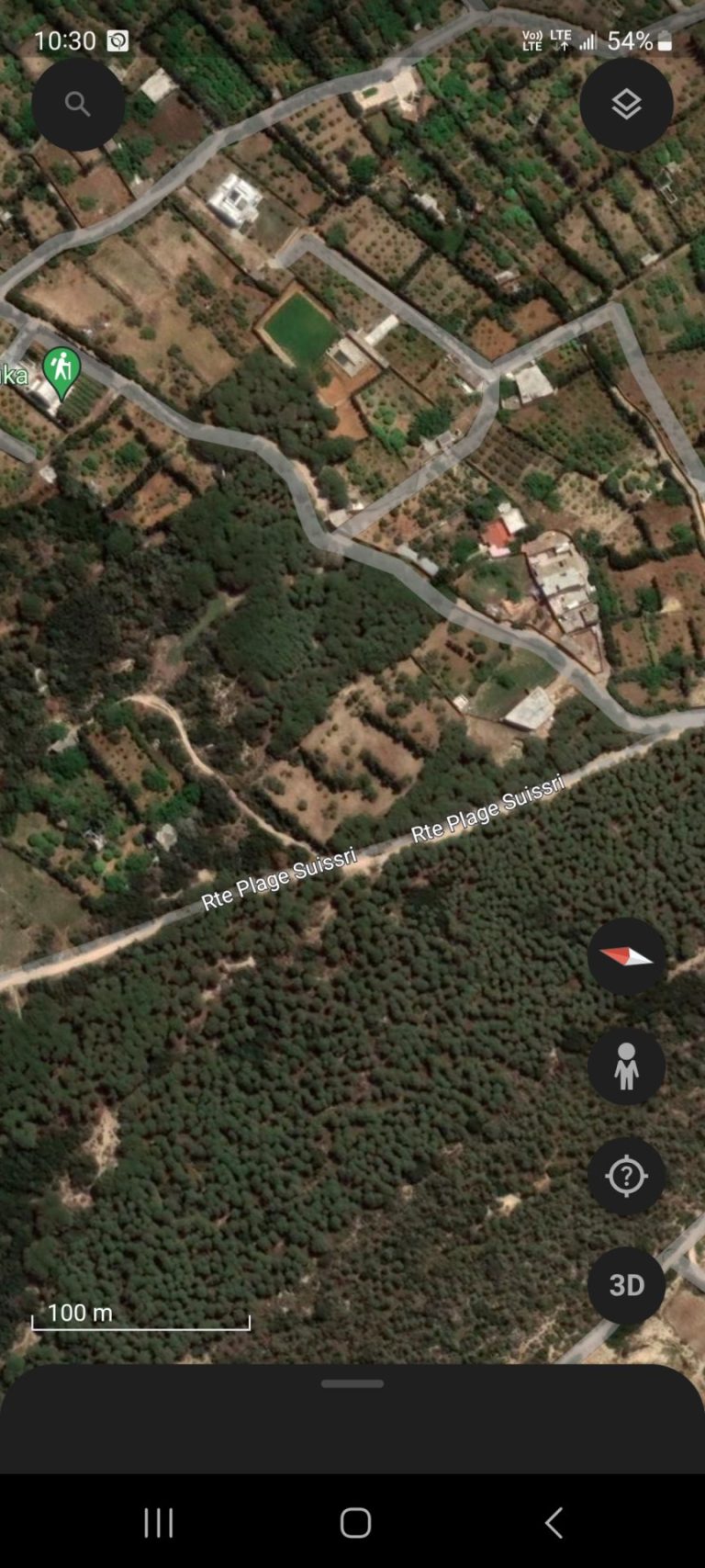 Terrain &agrave; ras jebel