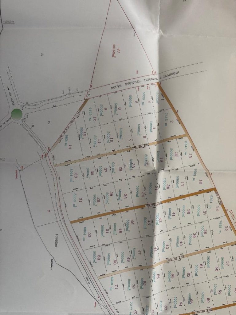 Lots terrains a 25km tunis