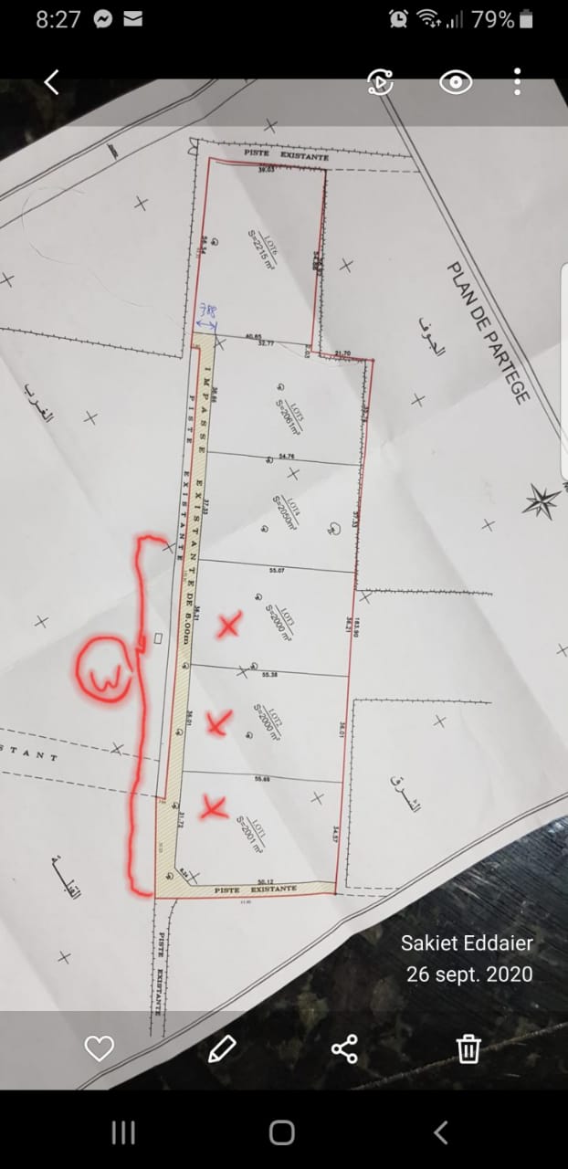 Terrain titre foncier