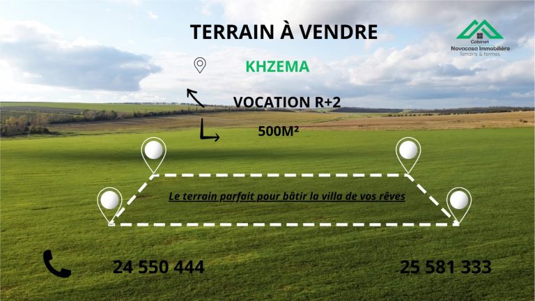 Terrain dans une zone de prestige