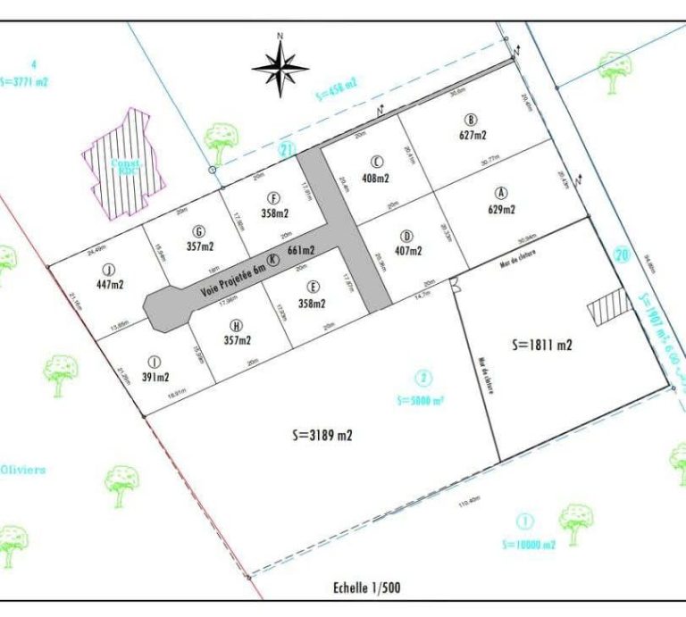 Lot de terrain a sanhaja