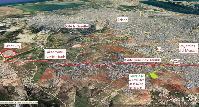 Terrains &agrave; mnihla dans zone d'avenir