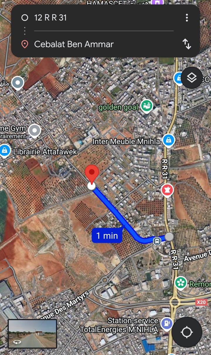 Terrains &agrave; mnihla dans zone d'avenir