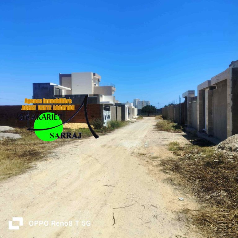 Lot 510m zone des villas en face hôtel royal kenz
