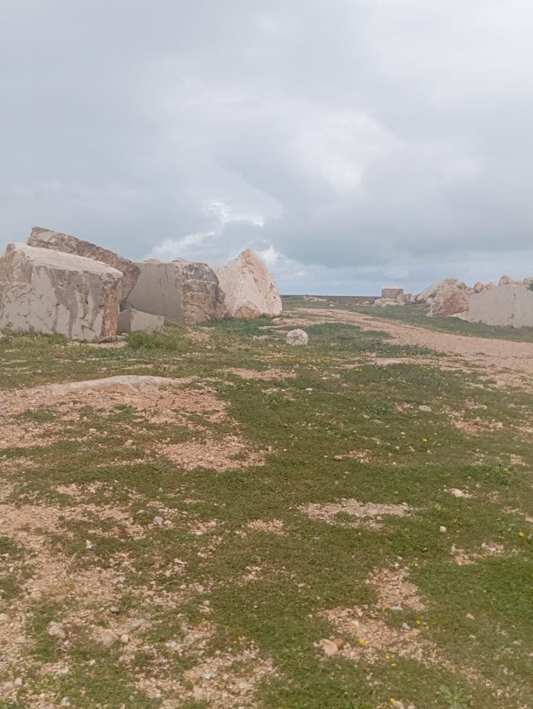 Terrain avec gisement de marbre proche el mazraa