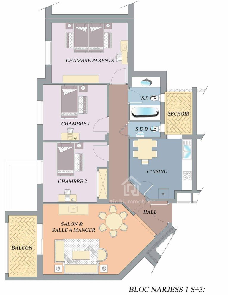 Appartement au r&eacute;sidence
