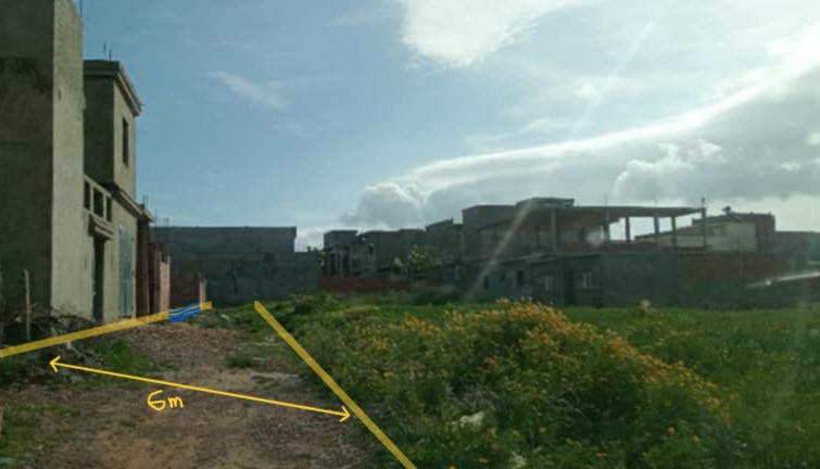 Deux lots de terrain &agrave; bizerte sud borj jeberi