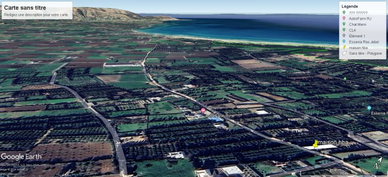 Maison rasjbel terrain 308 m 2 &agrave; 700m de rue