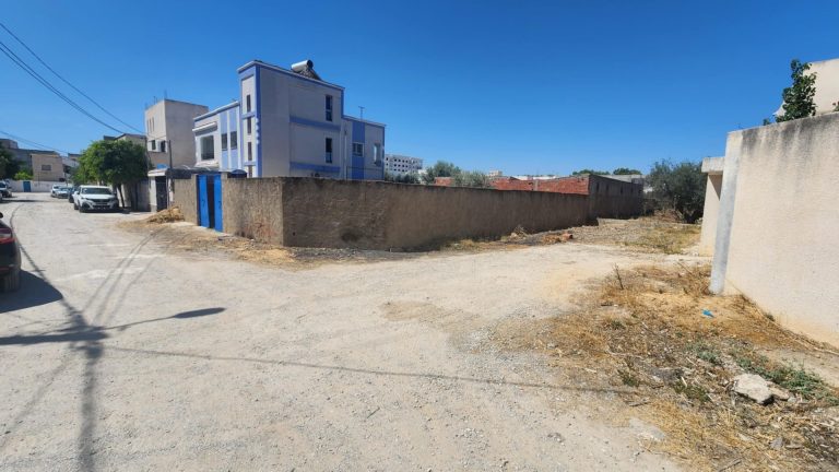 Terrain de 300m &agrave; mornaguia cl&ocirc;tur&eacute;