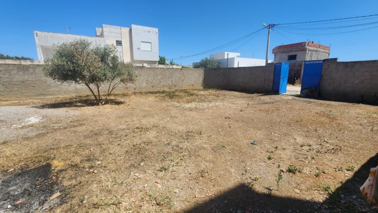 Terrain de 300m &agrave; mornaguia cl&ocirc;tur&eacute;