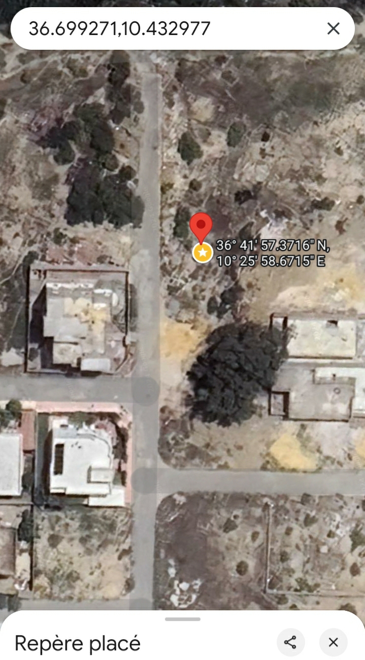 Terrain lotissement des finances riadh borj cedria