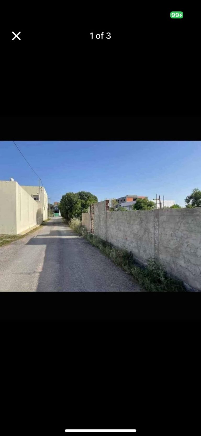 Terrain titre bleu 1019m2