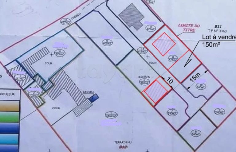 Terrain 150 m2 tres proche d'azur city