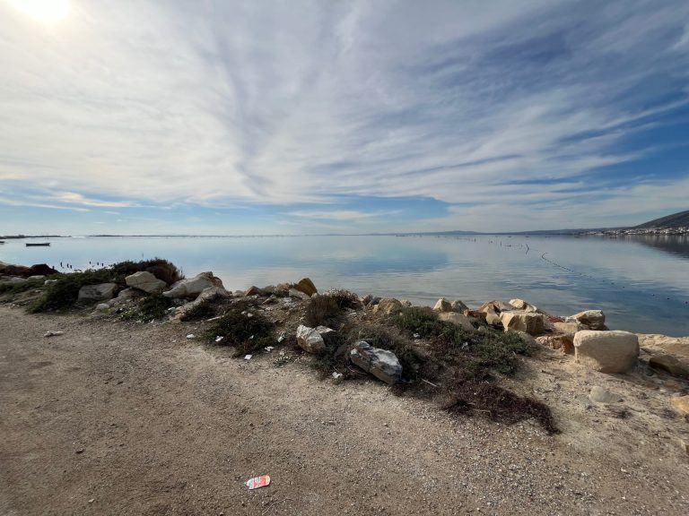 Terrain en bord de lagune