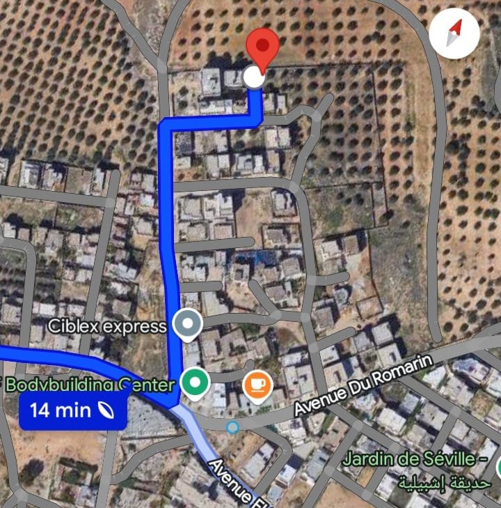 Terrain a jardin el manzah 2