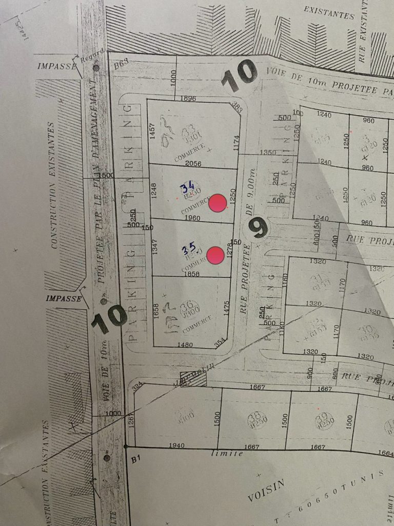 2 lots sur avenue principale goba&acirc; manouba