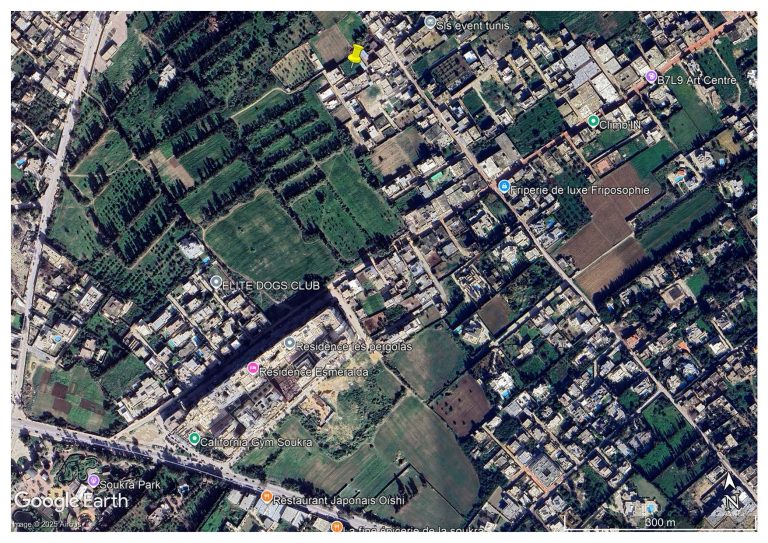 Terrain titre individuel 793 m2 &agrave; la soukra