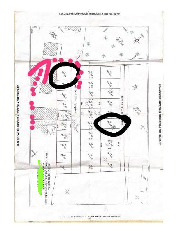 Deux terrains &agrave; korba