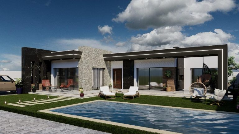 Une coquette villa de plain pied avec piscine