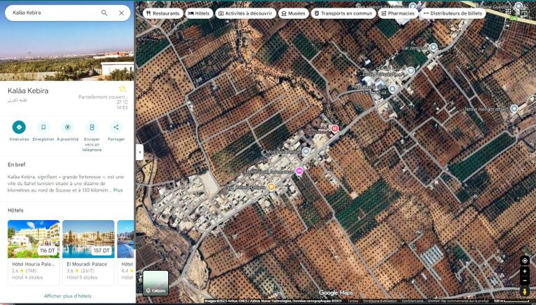 Lot 1500m &agrave; kalaa kebira en face mosqu&eacute;e el boura