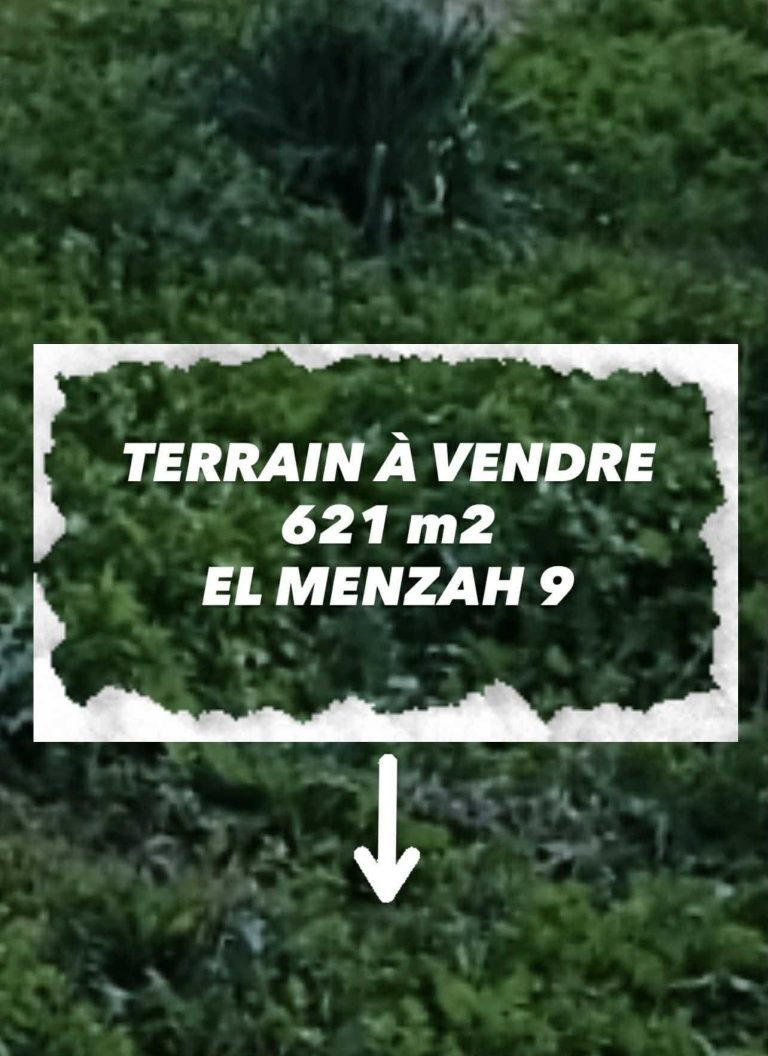Terrain 621 m2 menzah 8