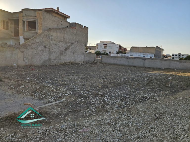 Vt935 terrain 484 m2 &agrave; cit&eacute; afh assemer kelibia