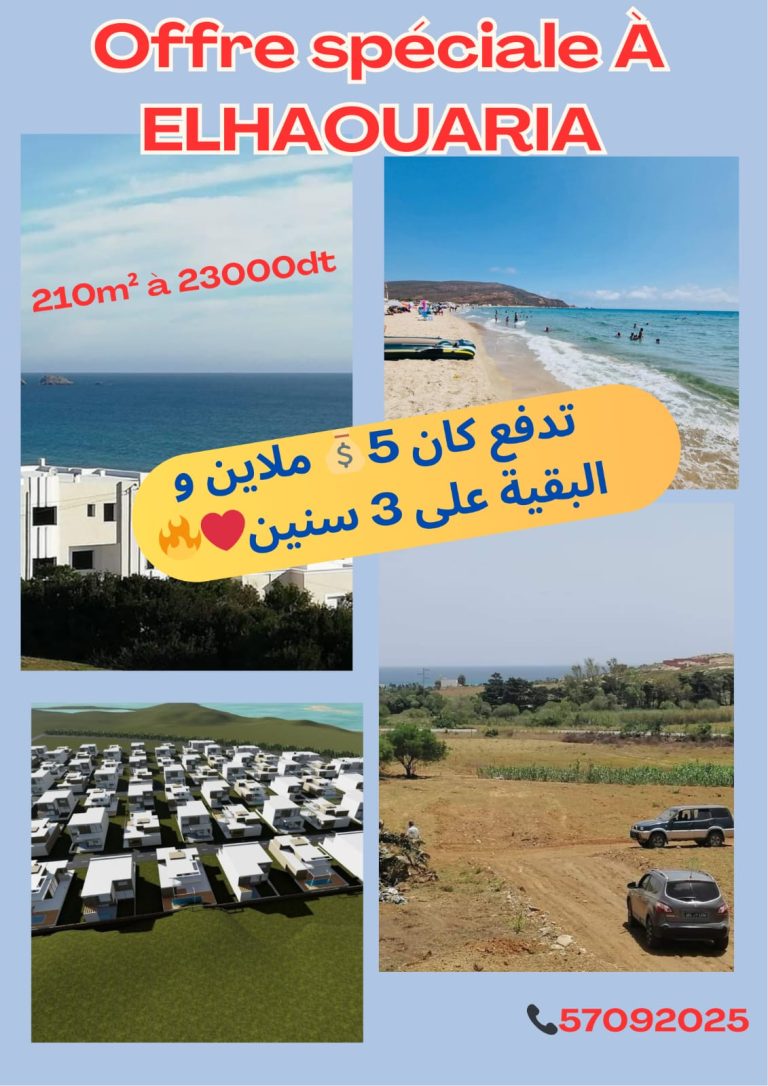Elhaouaria disponible des terrains