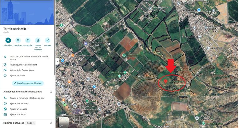 Terrain de 1 hectare &agrave; sidi thabet