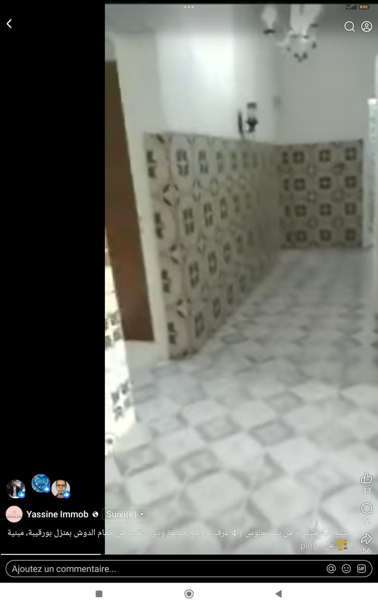 Villa opportunit&eacute; &agrave; manzel bourguiba